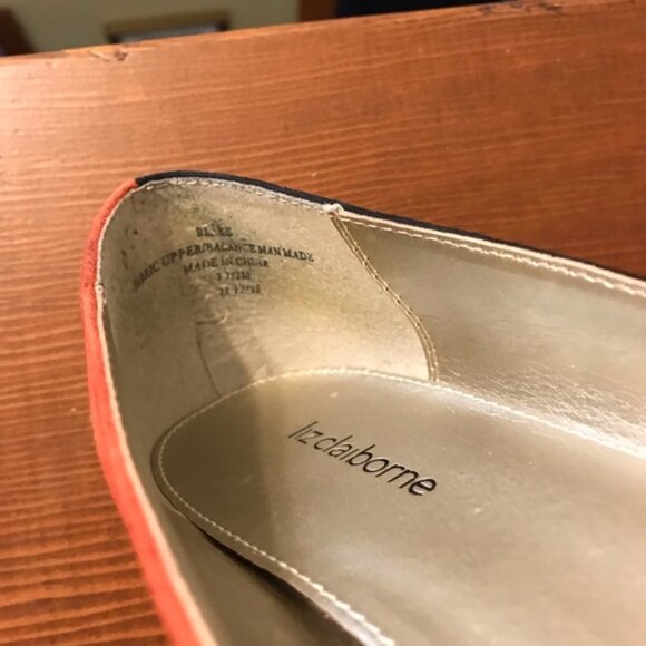 Liz Claiborne “Blake” suede color block flat shoe size 7.5 - Picture 8 of 10